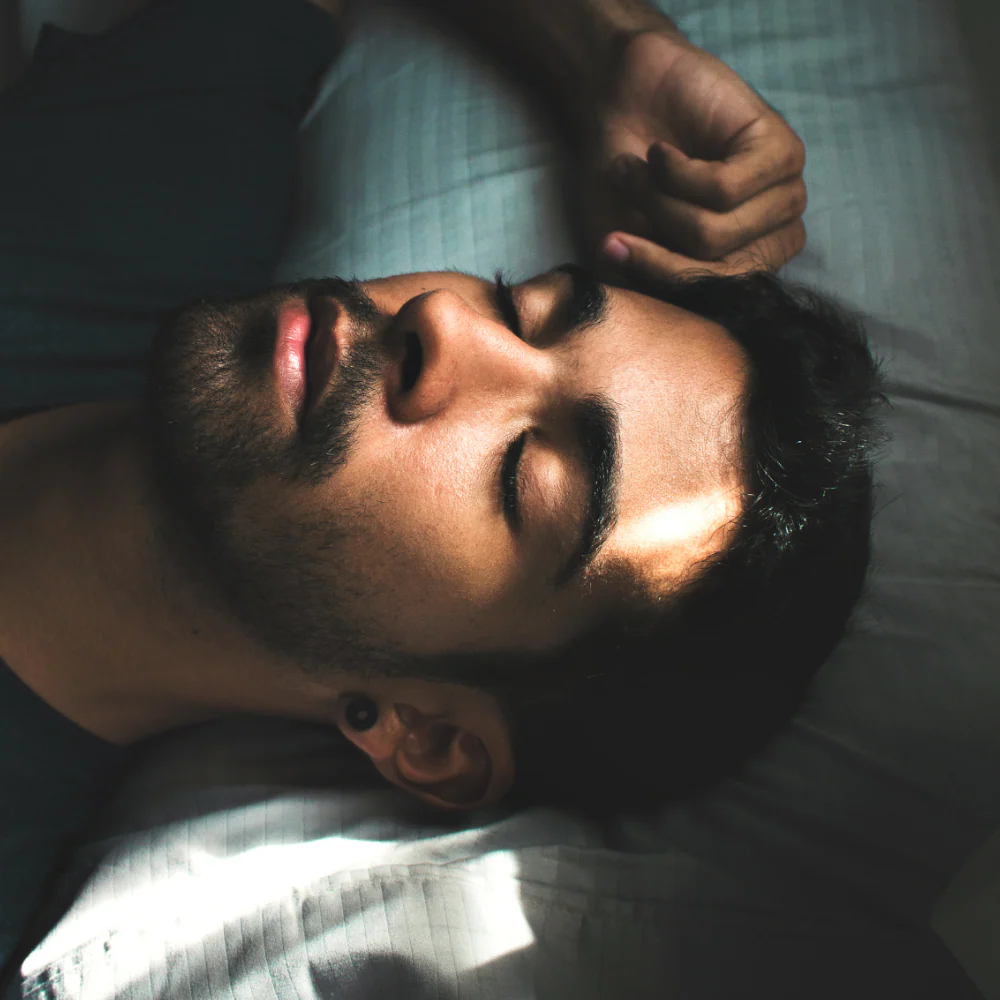 Man sleeping peacefully